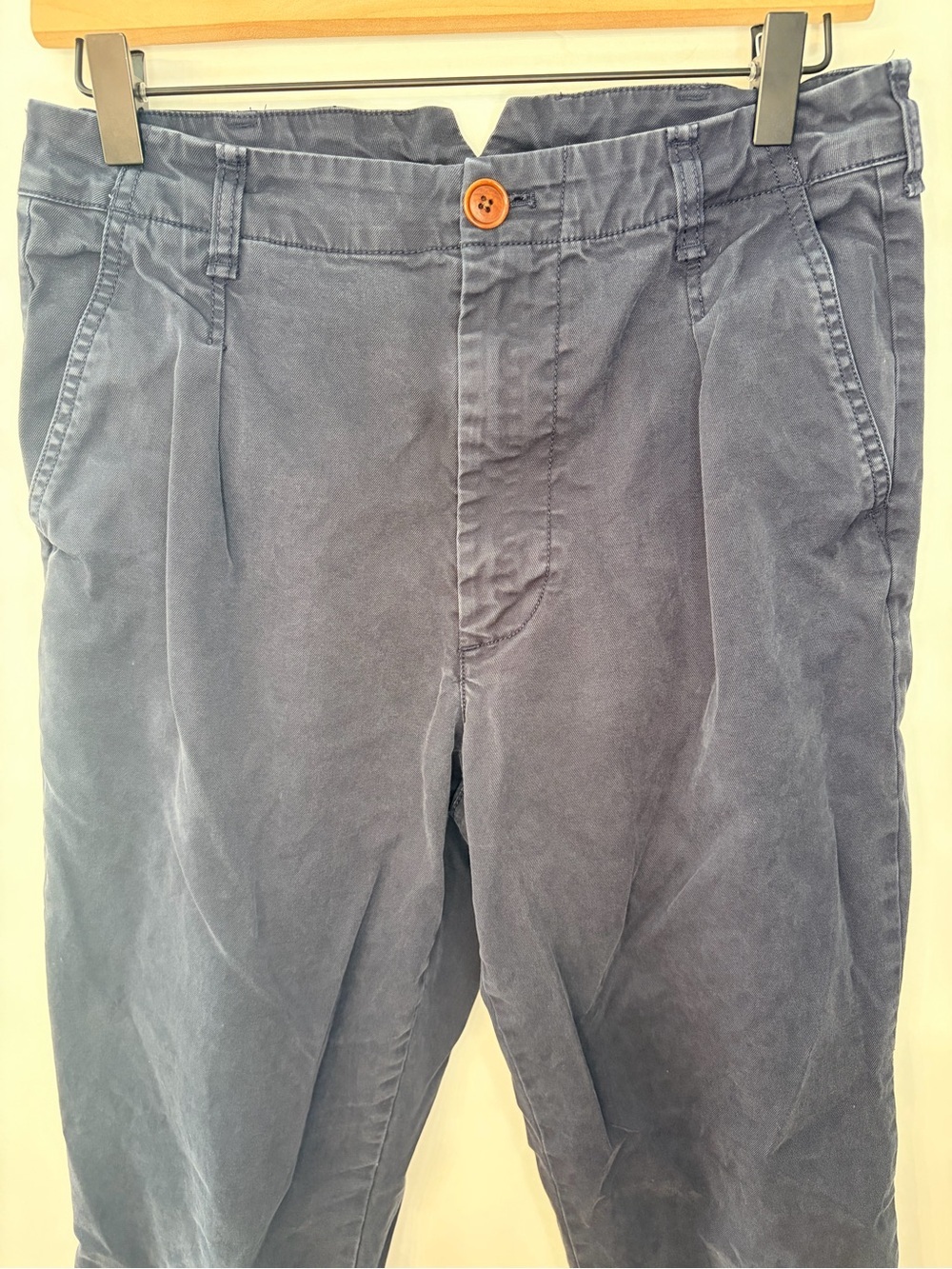 Alex Mill Women’s Boy Pleated Pant in Dark Navy Blue, Size 6 - Picture 8 of 13